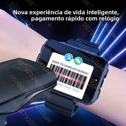 Imagem de Relógio Inteligente Com Tela Grande 4G WiFi GPS Android OS 1500mAh Câmera Dupla Chamada De Vídeo