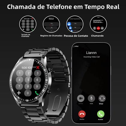 Imagem de Relógio Inteligente Com Tela Touch HD, Assistente De Voz, Chamada BT, Pulseira Para Crianças, 100+
