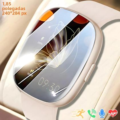 Imagem de Relógio Inteligente Feminino 1.83'' HD AMOLED GPS À Prova D'Água Chamada Bluetooth Para Android