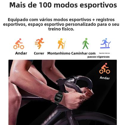 Imagem de Relógio Inteligente Feminino 1.83'' HD AMOLED GPS À Prova D'Água Chamada Bluetooth Para Android