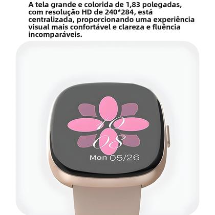 Imagem de Relógio Inteligente Feminino 1.83'' HD AMOLED GPS À Prova D'Água Chamada Bluetooth Para Android