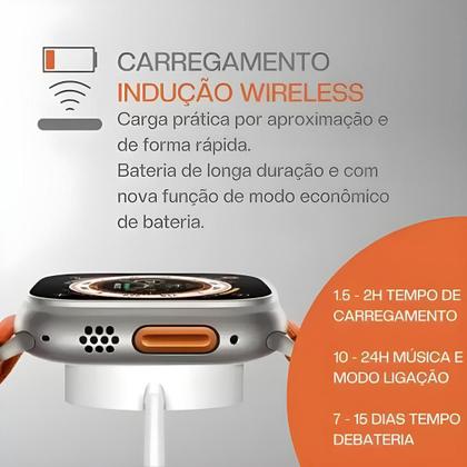 Imagem de Relógio inteligente S10 Ultra + lançamento Smartwach inteligente android e iOs Masculino Feminino 49mm 