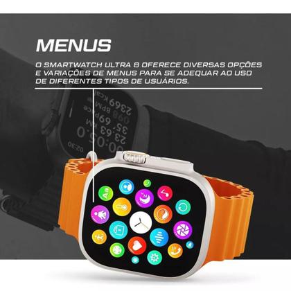 Imagem de Relógio inteligente S10 Ultra + lançamento Smartwach inteligente android e iOs Masculino Feminino 49mm 