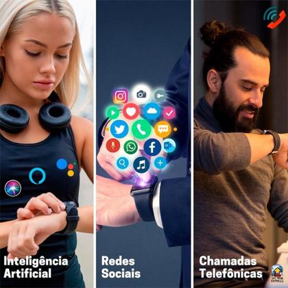 Imagem de Relogio Inteligente Smart Watch W69 Ultra Mini Gps Nfc Tela Amoled Masculino Feminino Series 9