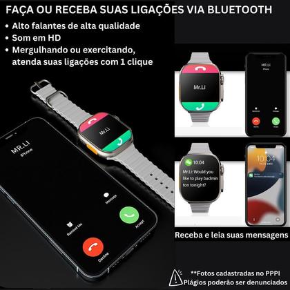 Imagem de Relógio Inteligente Smartwatch 49mm W68 Ultra Series 8 Gps