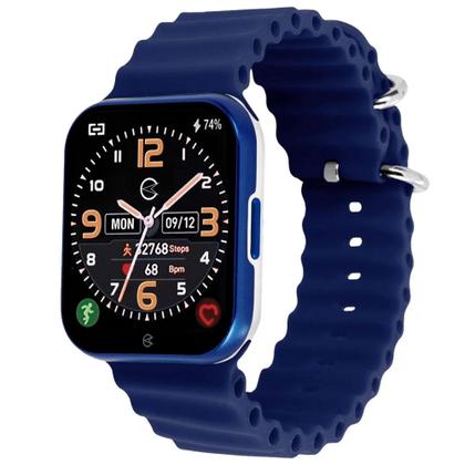 Imagem de Relógio Inteligente Smartwatch Champion C033 Ch50033A Branco Azul Unissex