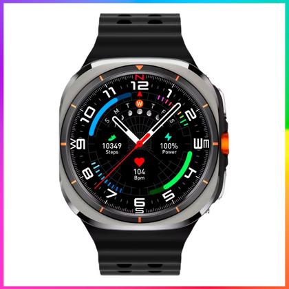 Imagem de Relogio Inteligente Smartwatch Ma27 Preto Ultra Quadrado a Prova d'gua, Faz Chamadas e Recebe, Troca Foto de Fundo Origi