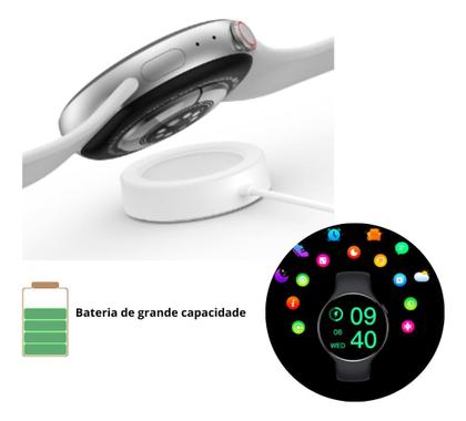 Imagem de Relógio Inteligente Smartwatch Redondo Serie 8 Relogio Inteligente Com Nfc Envio Já