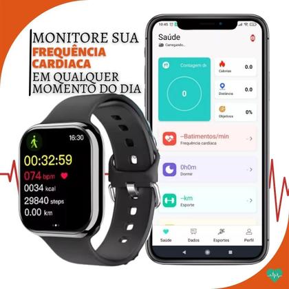 Imagem de Relógio Inteligente Smartwatch W10 Mini 41mm Amoled Bluetooth C/ 8 Pulseiras