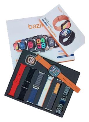 Imagem de Relógio Inteligente Smartwatch W53 7 Pulseiras Series 9 Multi-funções Masculino Feminino