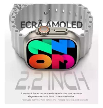 Imagem de Relógio Inteligente Smartwatch W53 7 Pulseiras Series 9 Multi-funções Masculino Feminino