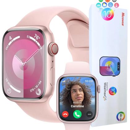 Imagem de Relógio Inteligente Watch 9 Wearmax W99+ Plus AMOLED Prova d'Água NFC Assistente IA ChatGPT Smartwatch 2024