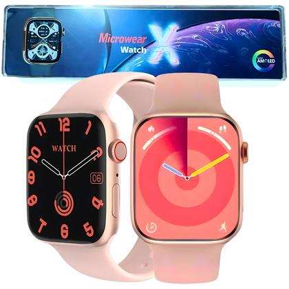Imagem de Relogio Inteligente Watch X Smartwatch Bluetooth Masculino Feminino C/Pulseira Extra Pelicula Case