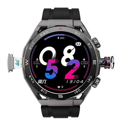 Imagem de Relógio inteligente Wearfit HW18 Chip 5G 64GB Câmera rotativa Celular de Pulso Wifi Smartwatch redondo com sistema Android integrado PlayStore