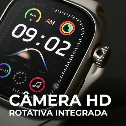 Imagem de Relógio inteligente WearFit Pro 16GB Chip 5G Câmera rotativa Celular de Pulso Wifi Smartwatch com sistema Android integrado PlayStore
