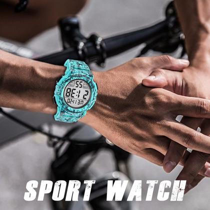 Imagem de Relógio L LAVAREDO Digital para homens à prova d'água com cronógrafo