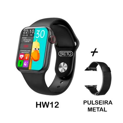 Imagem de Relogio Lançamento HW12 Smart Bluetooth + Pulseira Milanese