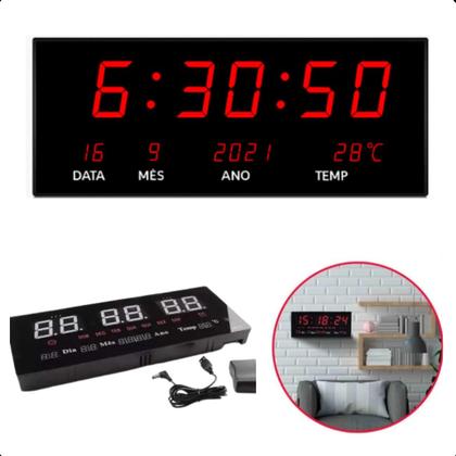Imagem de Relógio LED Digital Grande Original com Calendário Pro