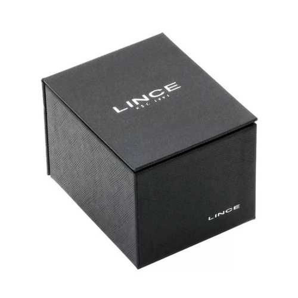 Imagem de Relogio Lince Feminino dourado quadrado pequeno banhado folheado pulseira malha de aço mesh LQGM057L30 S3KX