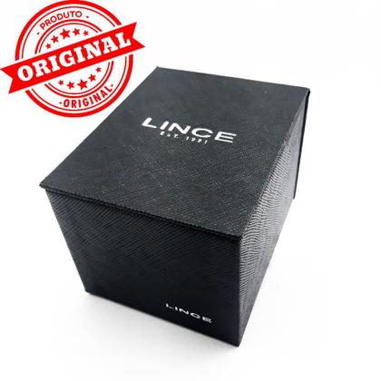 Imagem de Relógio LINCE feminino quadrado dourado LQG4654L B1KX