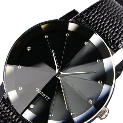 Imagem de Relogio Luxo Feminino Casual Classico Pulseira de Couro Sport Preto InTimes