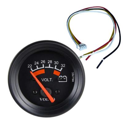 Imagem de Relógio Marcador Voltímetro 24v Painel Volvo 22-32v 60mm