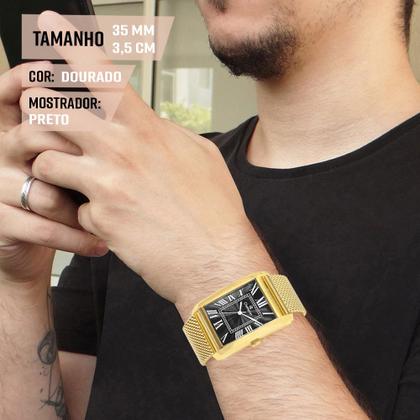 Imagem de Relógio Masculino Analógico Champion Dourado Original Luxo