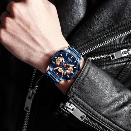 Imagem de Relógio Masculino Analógico Cronógrafo Casual Nibosi 2379