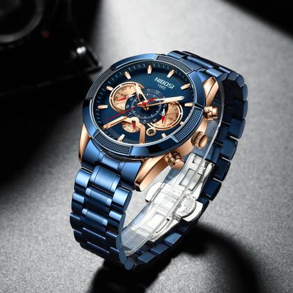 Imagem de Relógio Masculino Analógico Cronógrafo Casual Nibosi 2379