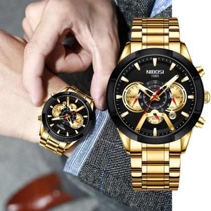 Imagem de Relógio Masculino Analógico Cronógrafo Casual Nibosi 2379