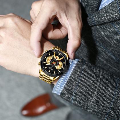 Imagem de Relógio Masculino Analógico Cronógrafo Casual Nibosi 2379