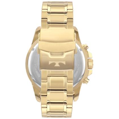 Imagem de Relógio Masculino Analógico de Pulso Dourado e Azul com Caixa e Pulseira de Aço Inoxidável à Prova D Água Luxo Casual Social Technos Legacy