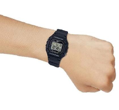Relógio Masculino Casio Digital Preto W-218H-1Avdf Imagem de Relógio Masculino Casio Digital Preto W-218H-1Avdf