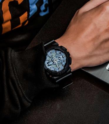 Imagem de Relógio Masculino Casio G-Shock Azul GA-110CD-1A2DR