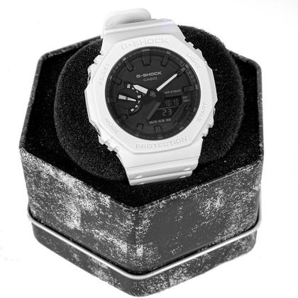 Relógio Masculino Casio G-shock Branco GA-2100-7ADR - Relógio