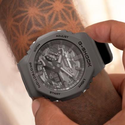 Relógio Masculino Casio G-Shock Cinza Carbon GA-2100CA-8ADR