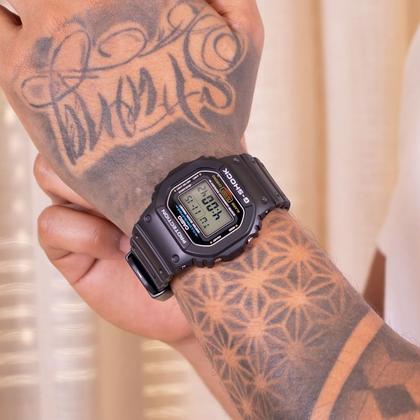 G-SHOCK DW-5600E-1V ブラック Relógio Casio Digital Coleção G-SHOCK - DW-5600E-1VDF