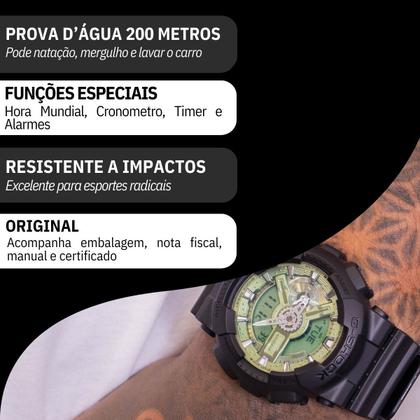 Imagem de Relógio Masculino Casio G-Shock Verde GA-110CD-1A3DR