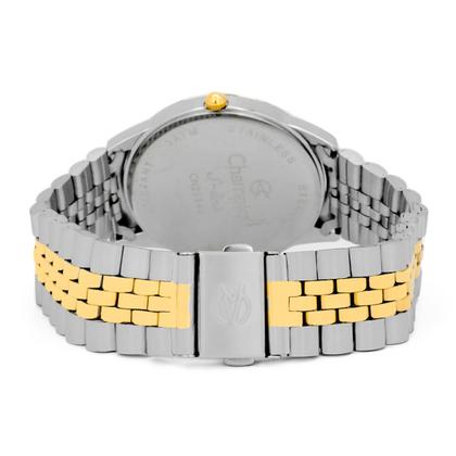 Imagem de Relógio Masculino Champion Bicolor Aço Inoxidável Mostrador Preto Original Resistente à Água CN21149P