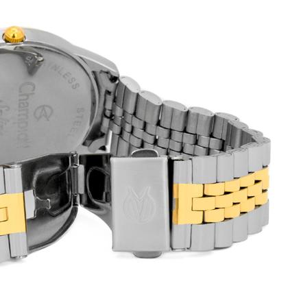 Imagem de Relógio Masculino Champion Bicolor Aço Inoxidável Mostrador Preto Original Resistente à Água CN21149P