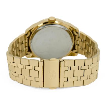 Imagem de Relógio Masculino Champion Dourado Aço Inoxidável Mostrador Branco Original Reisstente à Água CA31220H