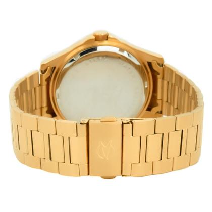 Imagem de Relógio Masculino Champion Dourado Aço Mostrador Azul Original Resistente à Água CA31328N