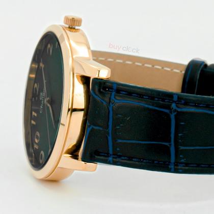Imagem de Relógio Masculino Champion Dourado Caixa Aço Pulseira material sintético Mostrador Azul Original Resistente à Água CN2064OR