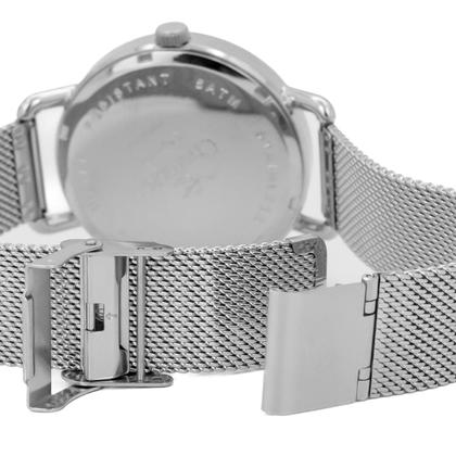 Imagem de Relógio Masculino Champion Prata Aço Inoxidável Mostrador Branco Original Resistente à Água CN21434Q