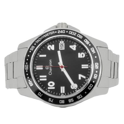 Imagem de Relógio Masculino Champion Prata Aço Inoxidável Mostrador Preto Original Resistente à Água CA31328T