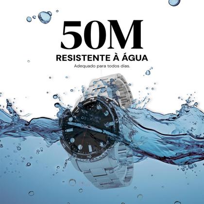 Imagem de Relógio Masculino Champion Prata Analógico Calendário Original Resistente à Água CA31677T