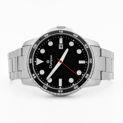 Imagem de Relógio Masculino Champion Prata Analógico Calendário Original Resistente à Água CA31677T