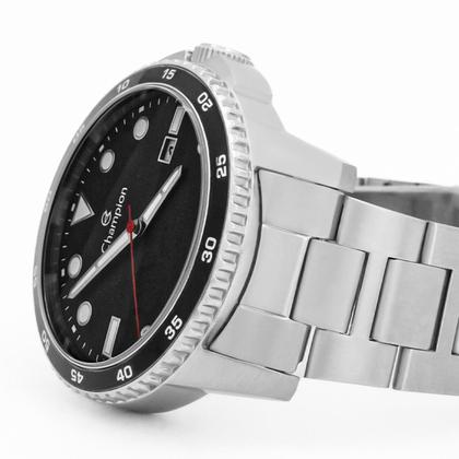 Imagem de Relógio Masculino Champion Prata Analógico Calendário Original Resistente à Água CA31677T