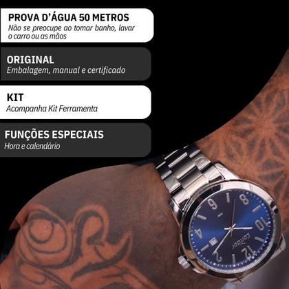 Imagem de Relógio Masculino Condor Analógico Prata CO2115NAQ/K4A + Kit