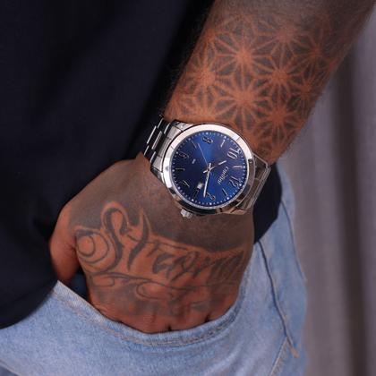 Imagem de Relógio Masculino Condor Analógico Prata CO2115NAQ/K4A + Kit